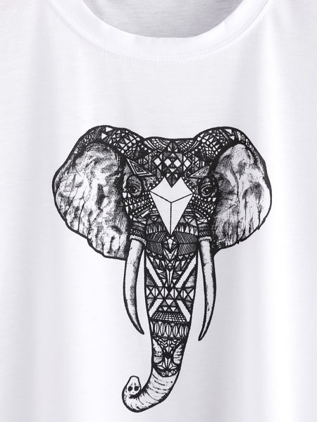 T-shirt Estampado Elefante