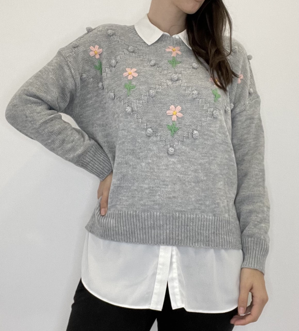 Sweater Bordado Flores
