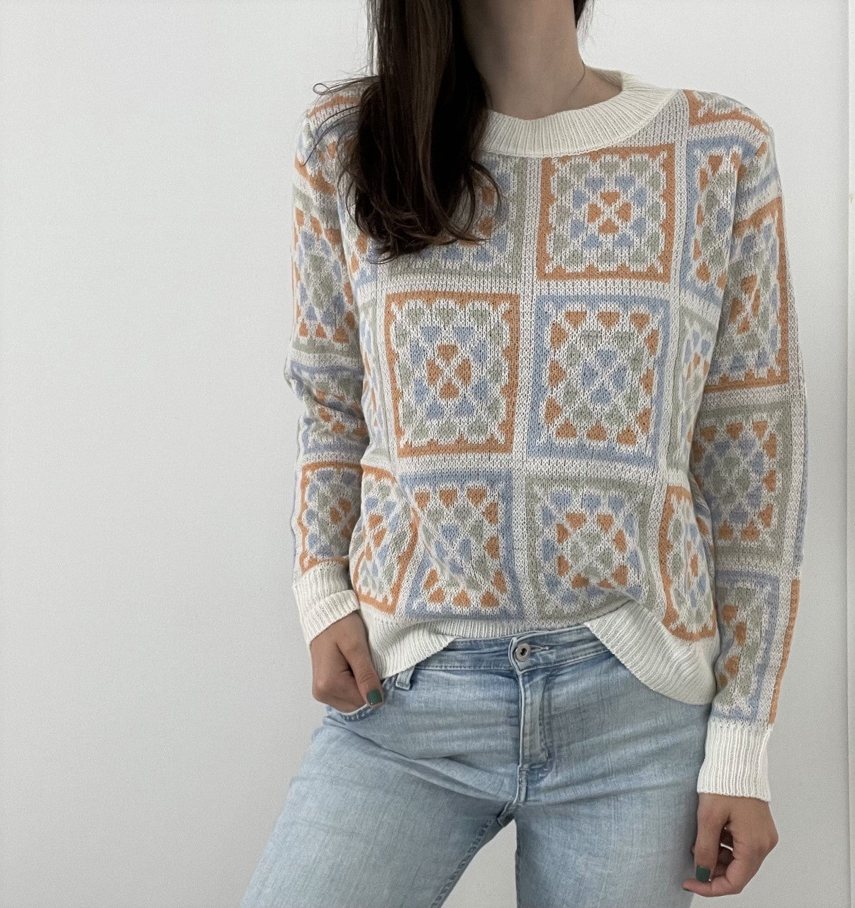 Sweater Estampada Multicolorida