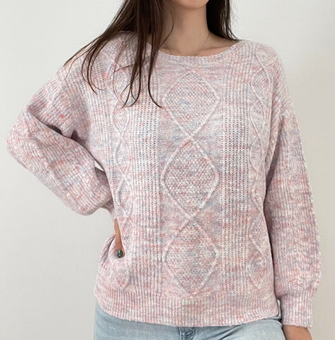 Sweater oversized multicolorida