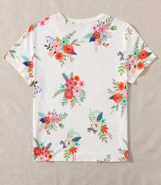 T-shirt Estampado Flores