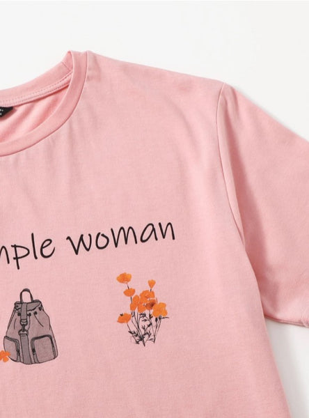 T-shirt "I'm a simple woman"